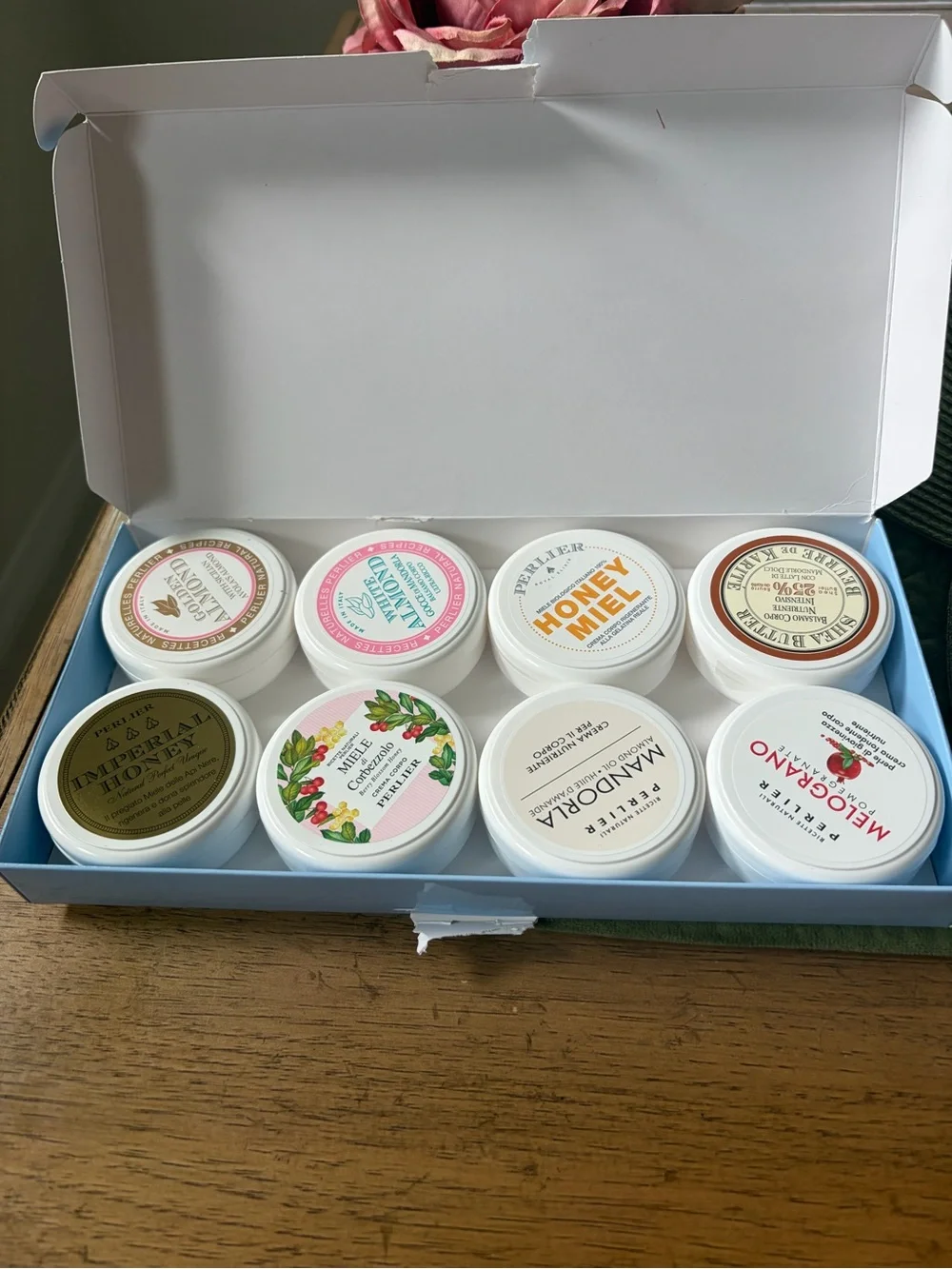 Perlier Mini Body Cream 8pc Set Mediterranean Beauty New Sealed Jars
